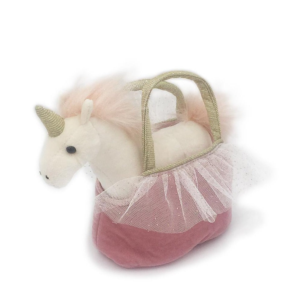 'Ophelia' Unicorn Plush Doll & Toy Purse Stuffed Toy MON AMI   