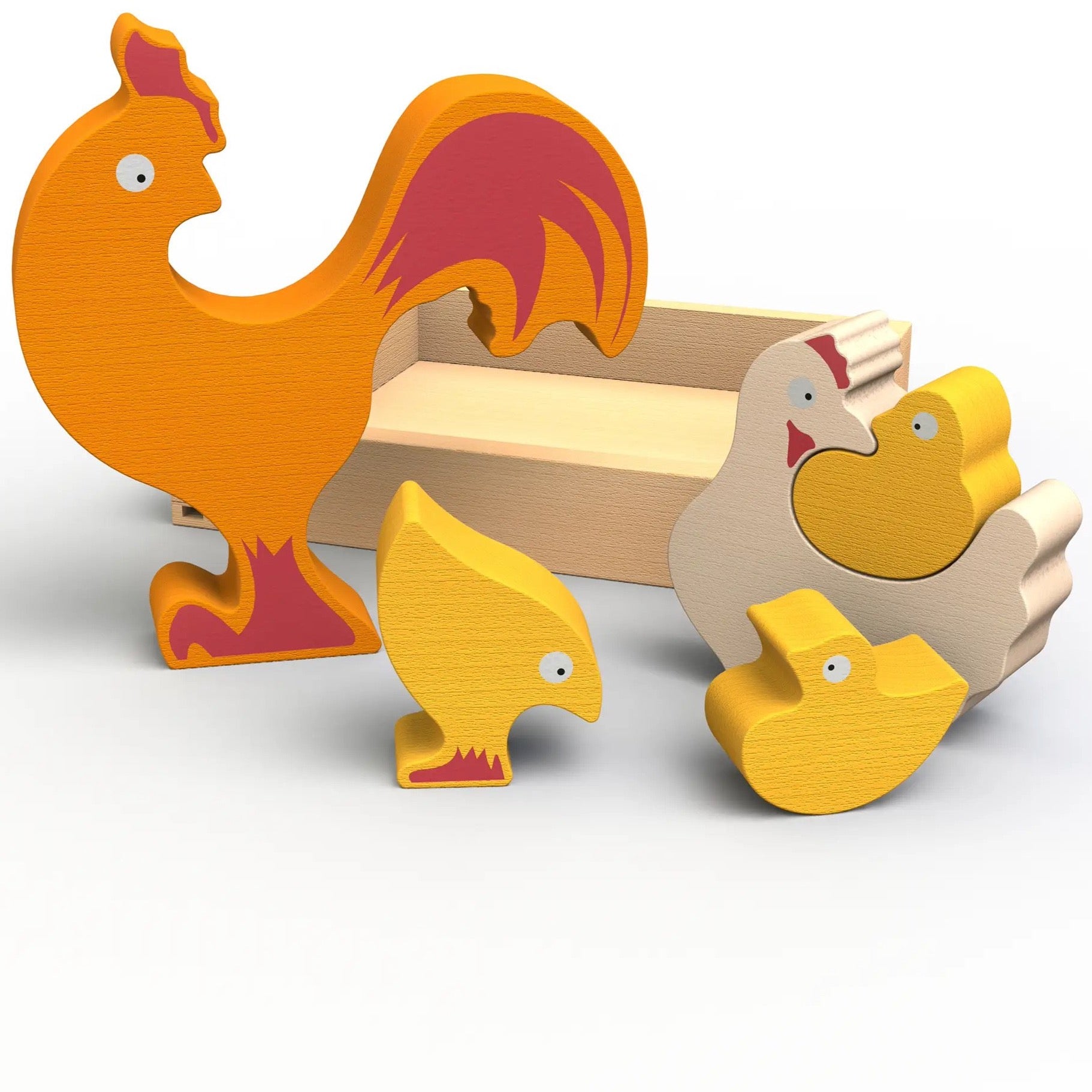 Chicken Family Puzzle Wooden Toys BeginAgain   