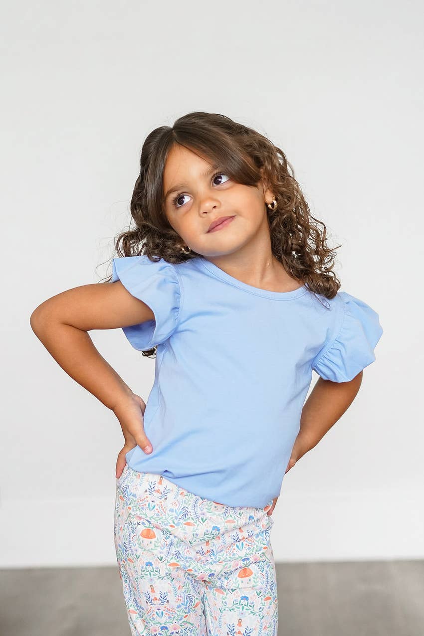 Flutter Tee in Baby Blue  Ollie Jay   