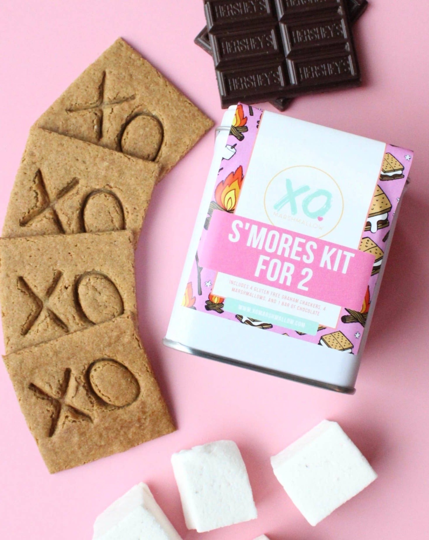 S'mores Kits for 2 Valentines XO Marshmallow   