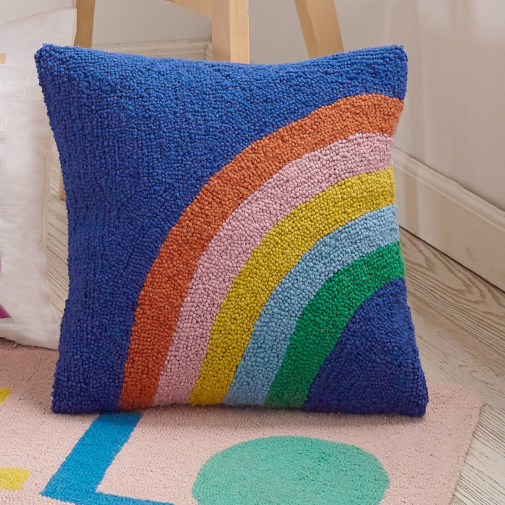 Rainbow Hook Pillow  Peking Handicraft   