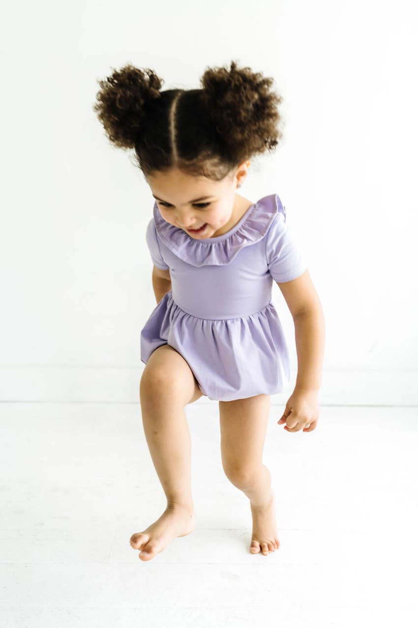 Harlow Romper in Lavender romper Ollie Jay   