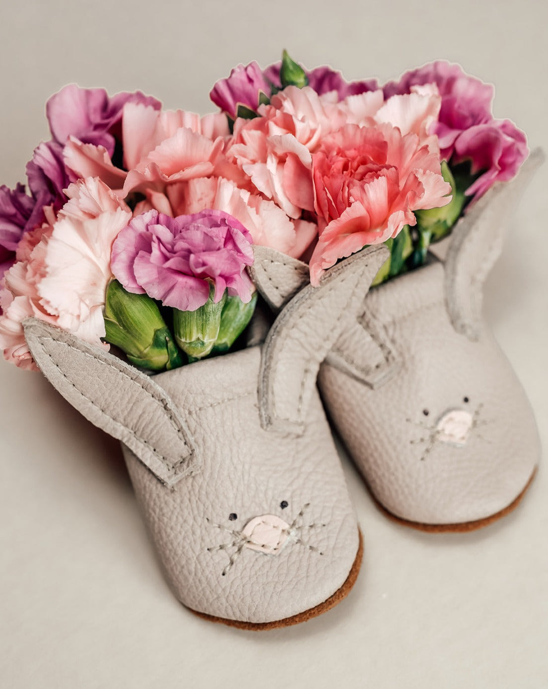 Oyster Bunnies // Cute Critters Leather Shoes Baby and Toddler Bunny Baby Shoes Starry Knight Design   