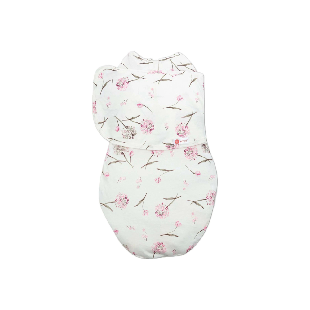 Swaddle Wrap 100% Cotton Jersey embé® Clustered Flowers  