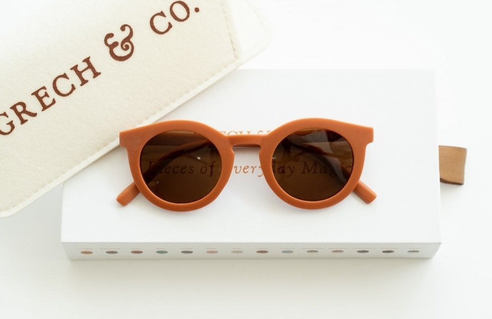 Sustainable Adult Sunglasses - Rust Sunglasses Grech & Co. Rust  