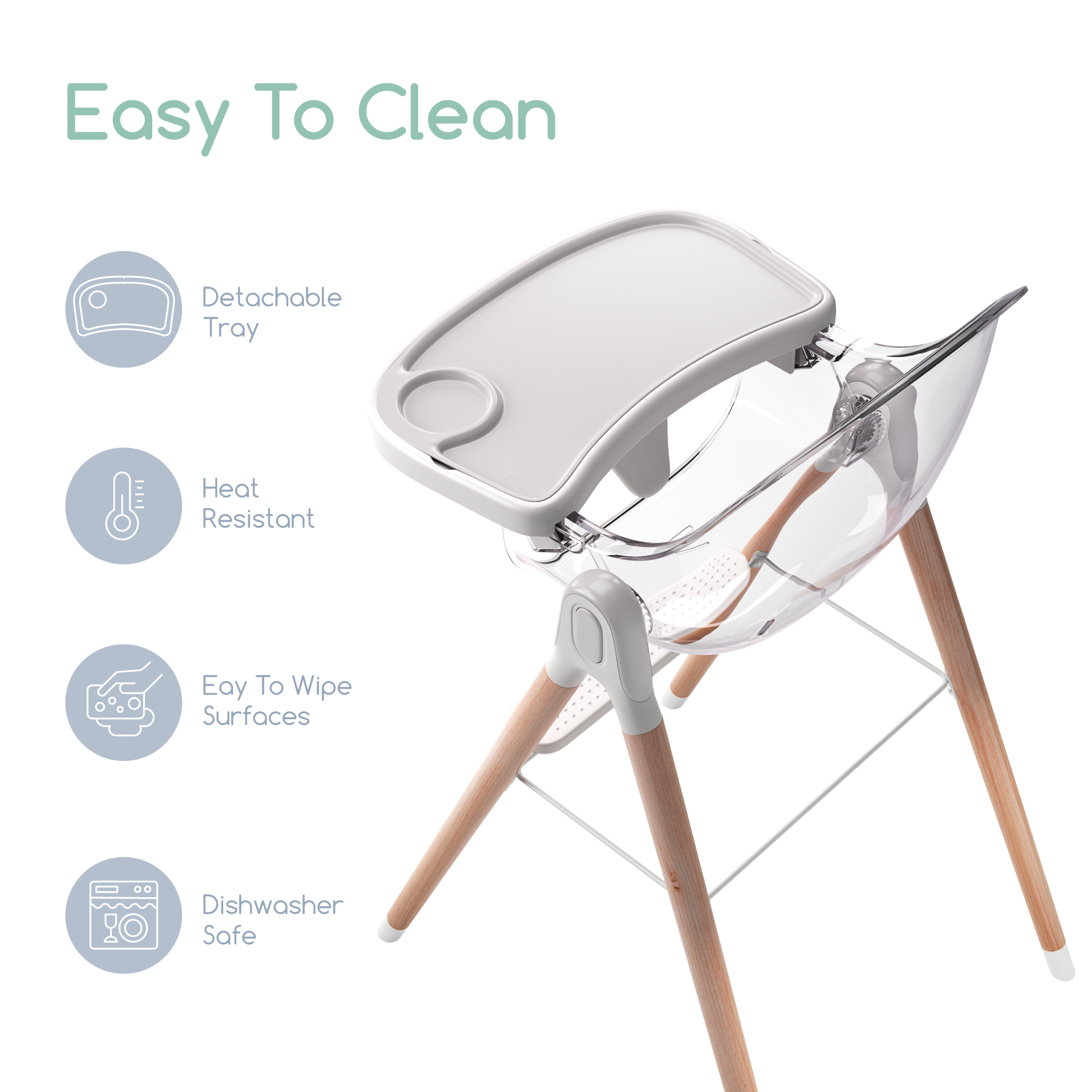 Children of Design 6 in 1 Deluxe High Chair  Children of Design   