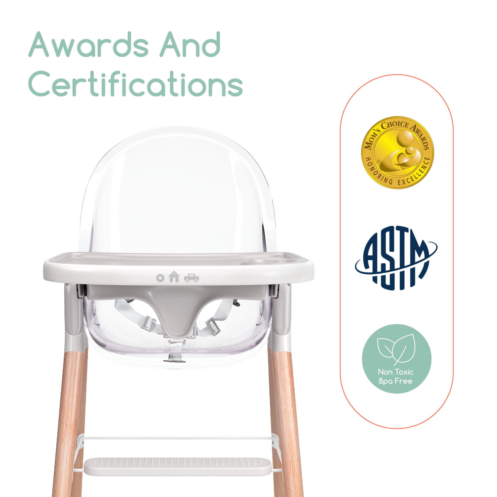 Children of Design 6 in 1 Deluxe High Chair  Children of Design   