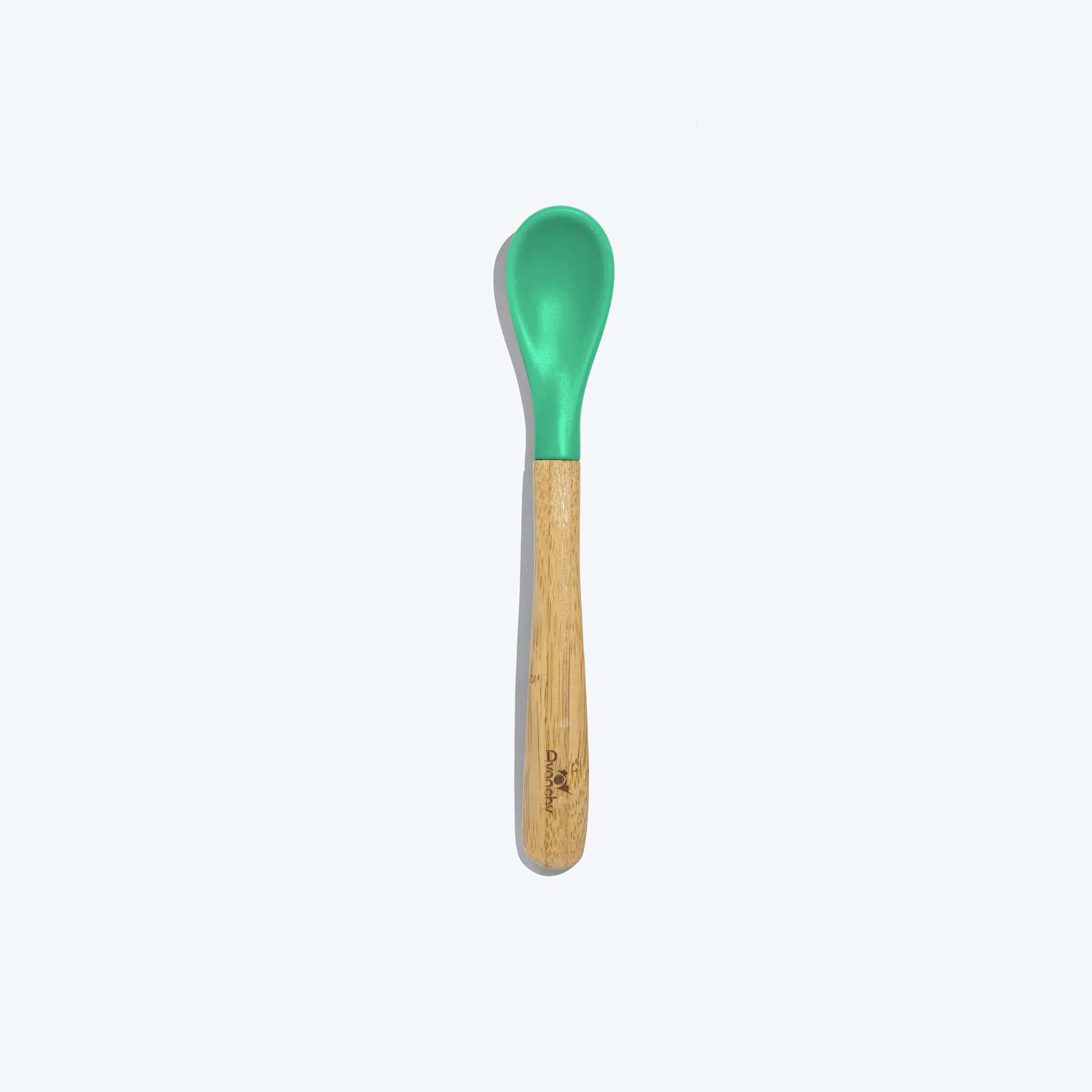 Avanchy Single Bamboo Infant Spoon (Younger Babies) Toddler Feeding Avanchy Sustainable Baby Dishware Green  