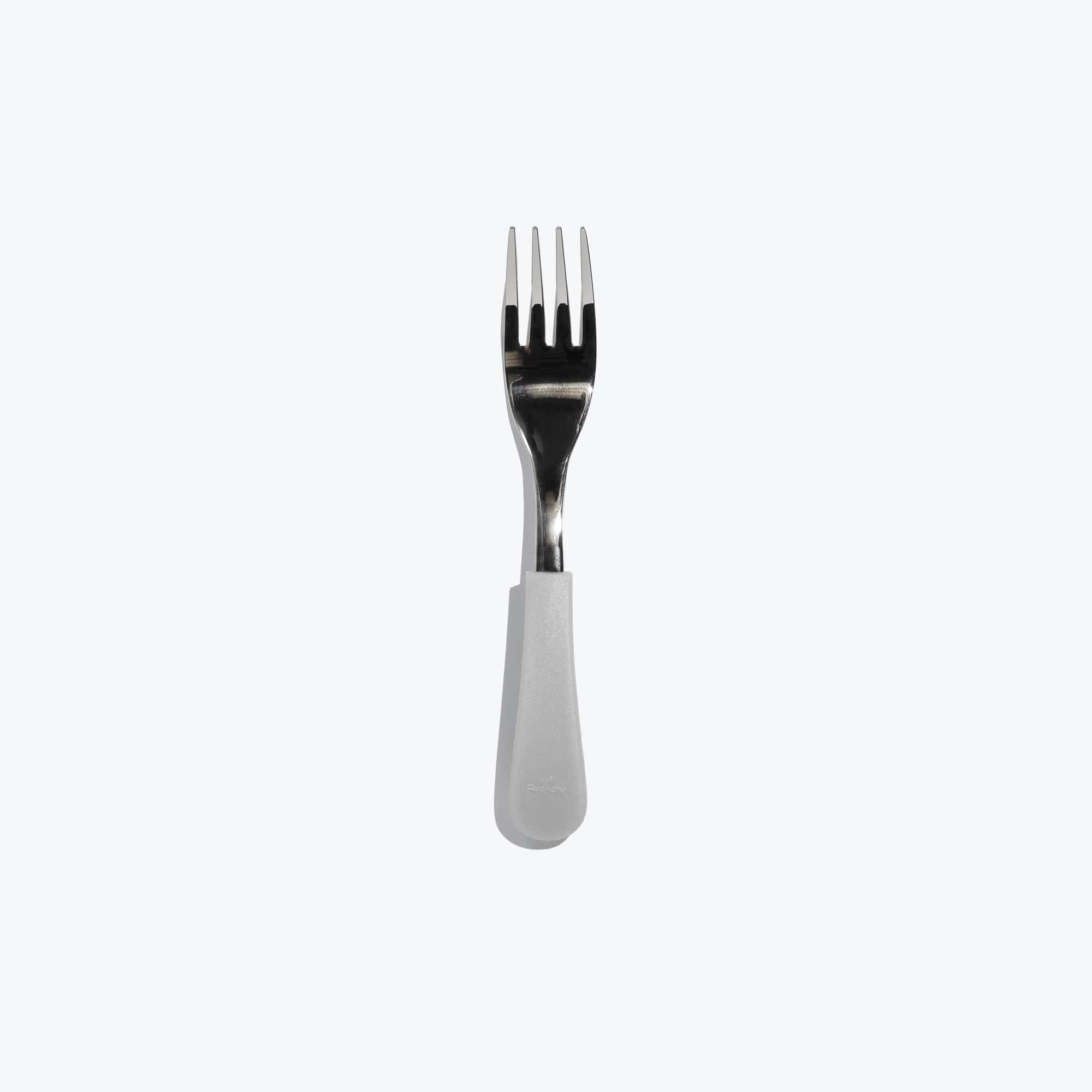 Avanchy Stainless Steel Baby Fork Single Toddler Feeding Avanchy Sustainable Baby Dishware Gray  