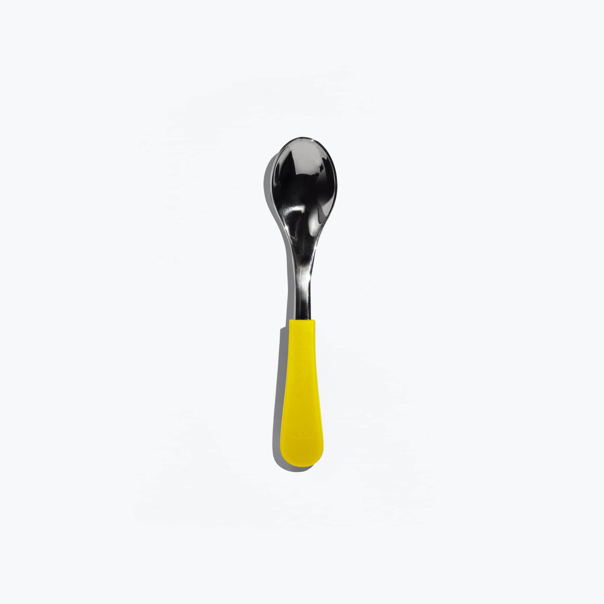 Avanchy Stainless Steel Baby Spoon Single (Older Babies) Baby Feeding Avanchy Sustainable Baby Dishware Yellow  