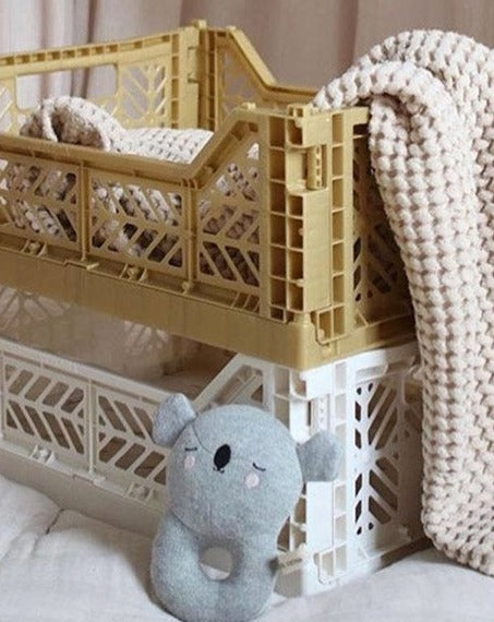 Folding Crate - Cream Toy Storage Aykasa   