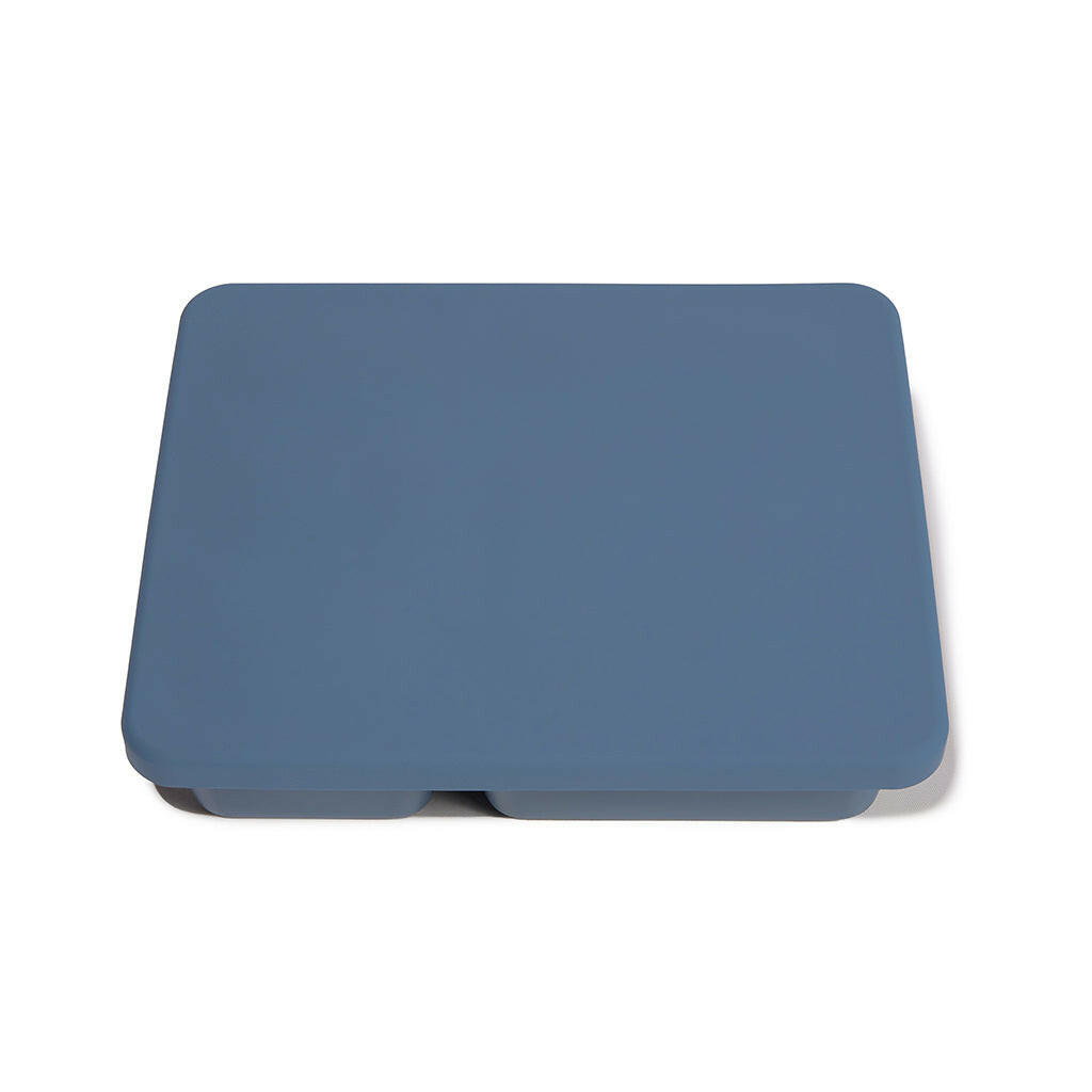 Silicone Bento Box Solid Newport Blue  Austin Baby Collection   