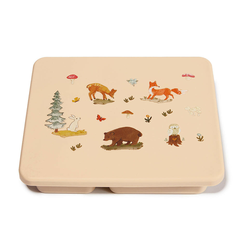 Silicone Bento Box Woodland Oat  Austin Baby Collection   