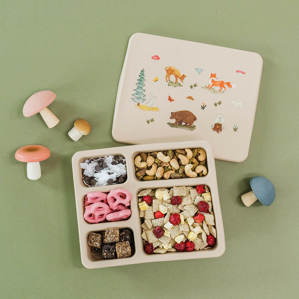 Silicone Bento Box Woodland Oat  Austin Baby Collection   