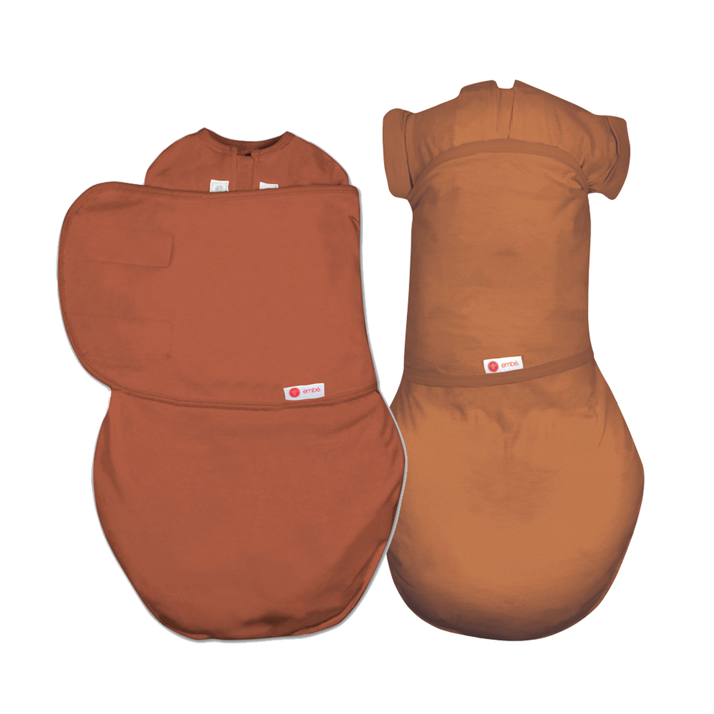 2-Stage Swaddle Bundle 100% Cotton Jersey embé® Rust  