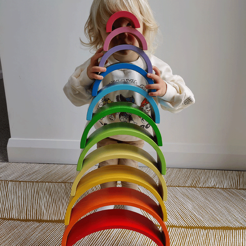 Large online wooden rainbow