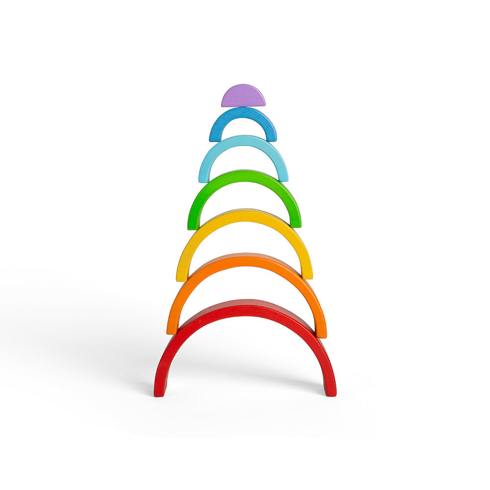 Wooden Stacking Rainbow - Small by Bigjigs Toys US  Bigjigs Toys US   