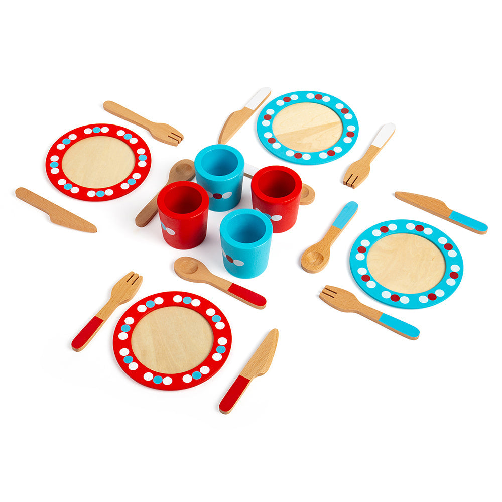 Dinner Service (20 Pieces) by Bigjigs Toys US  Bigjigs Toys US   