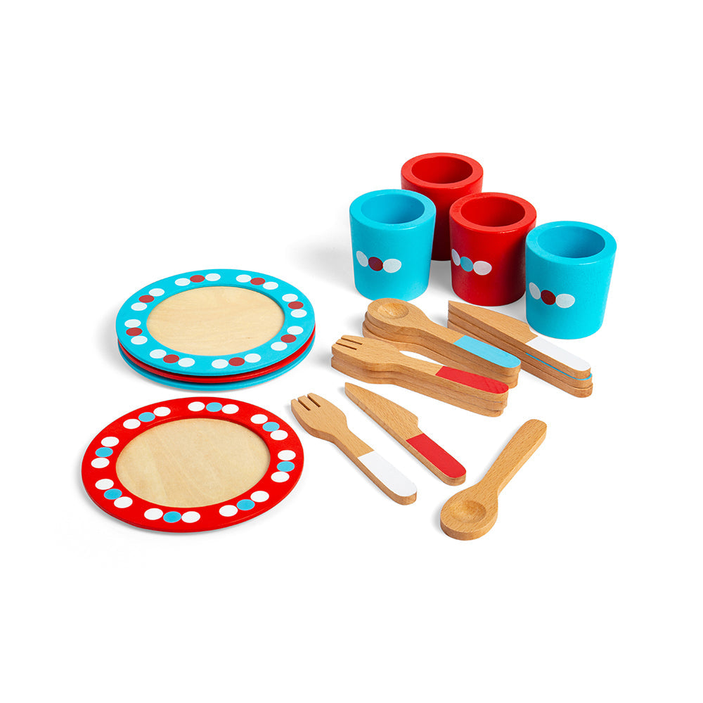 Dinner Service (20 Pieces) by Bigjigs Toys US  Bigjigs Toys US   