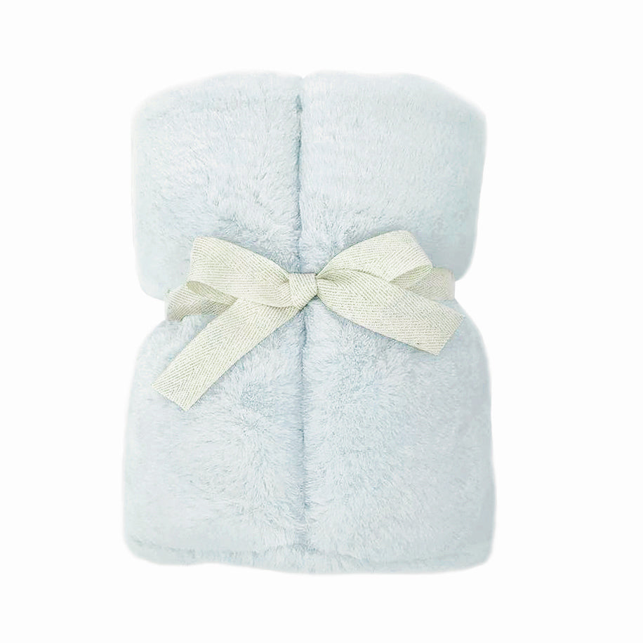 PALE BLUE LUXE FAUX FUR BABY BLANKET Blanket MON AMI   