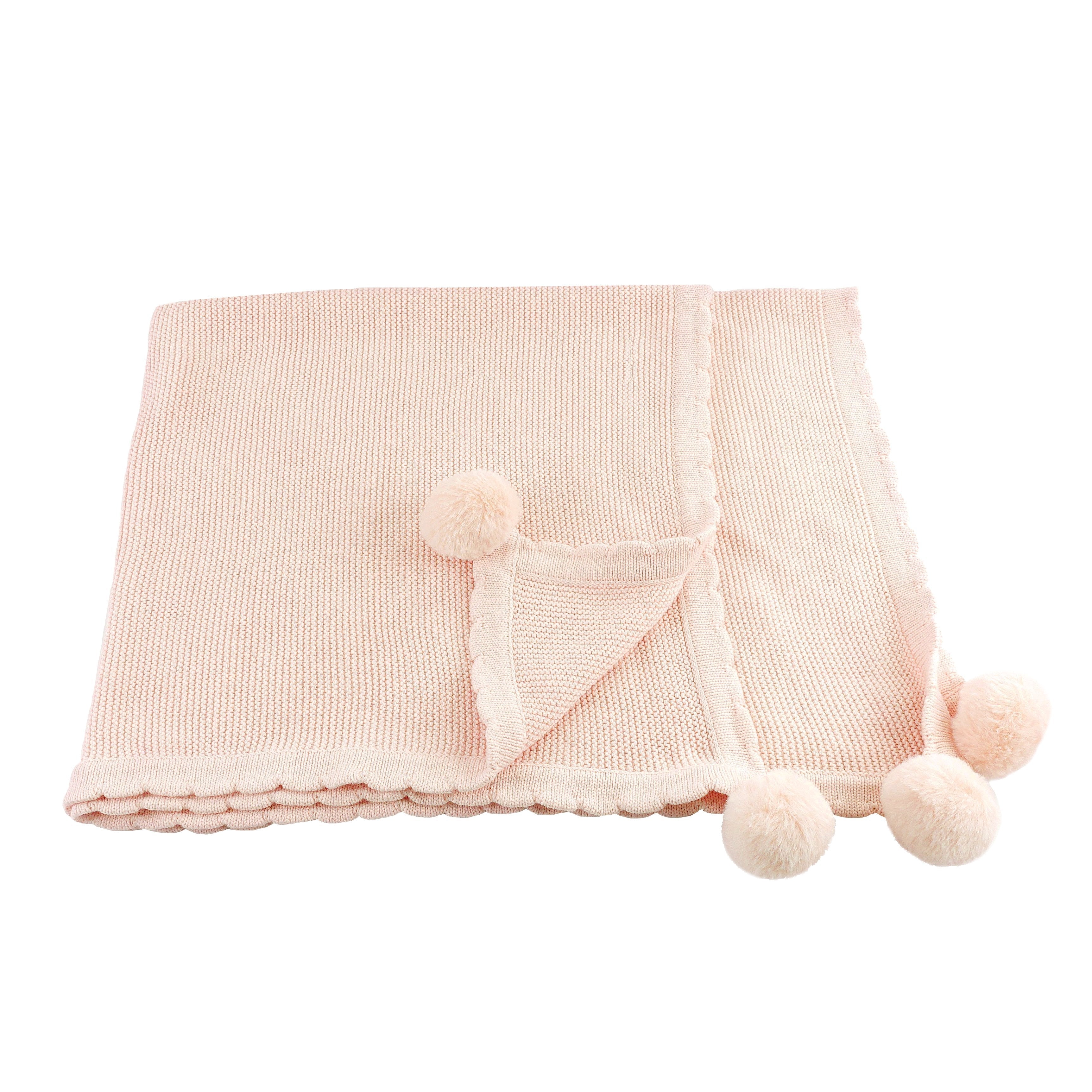 POM POM BLANKET - BLUSH PINK Blanket MON AMI   