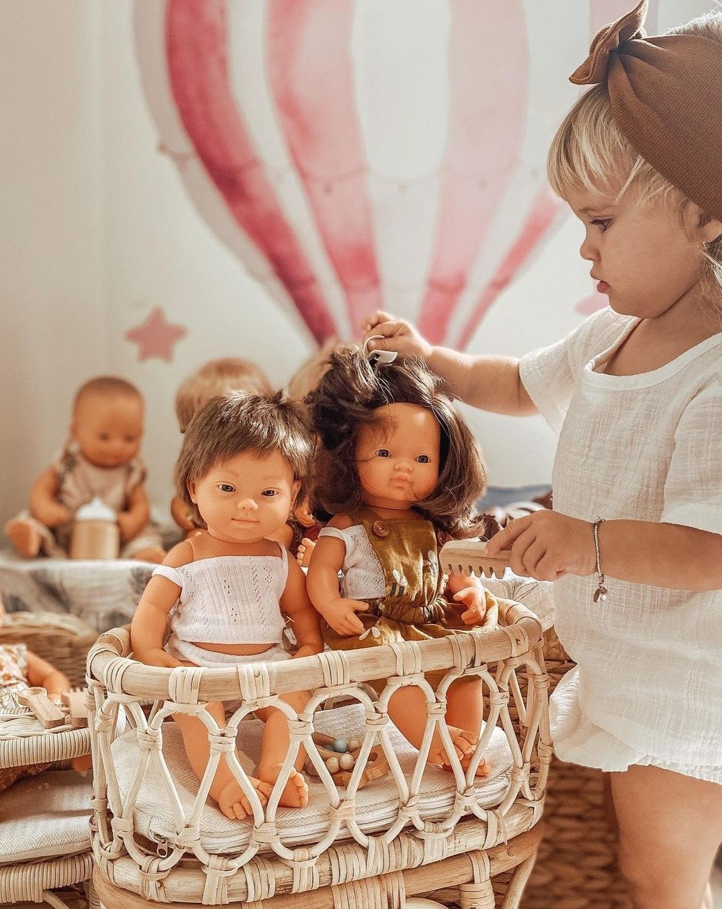 Baby Doll Boy with Down Syndrome Dolls Miniland   