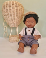 Baby Doll Boy with Down Syndrome Black