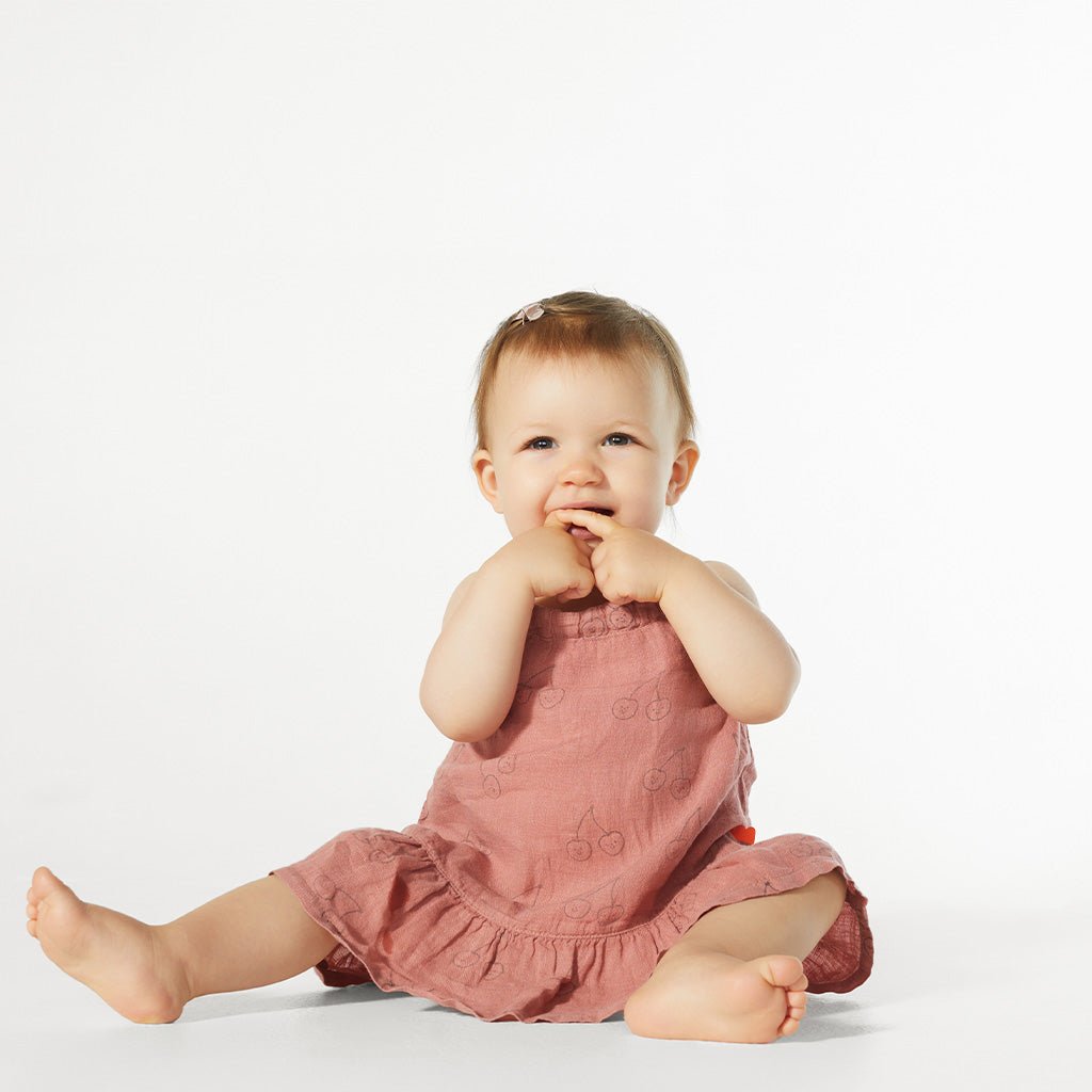 Cherry Baby Linen Dress dress Mon Coeur   