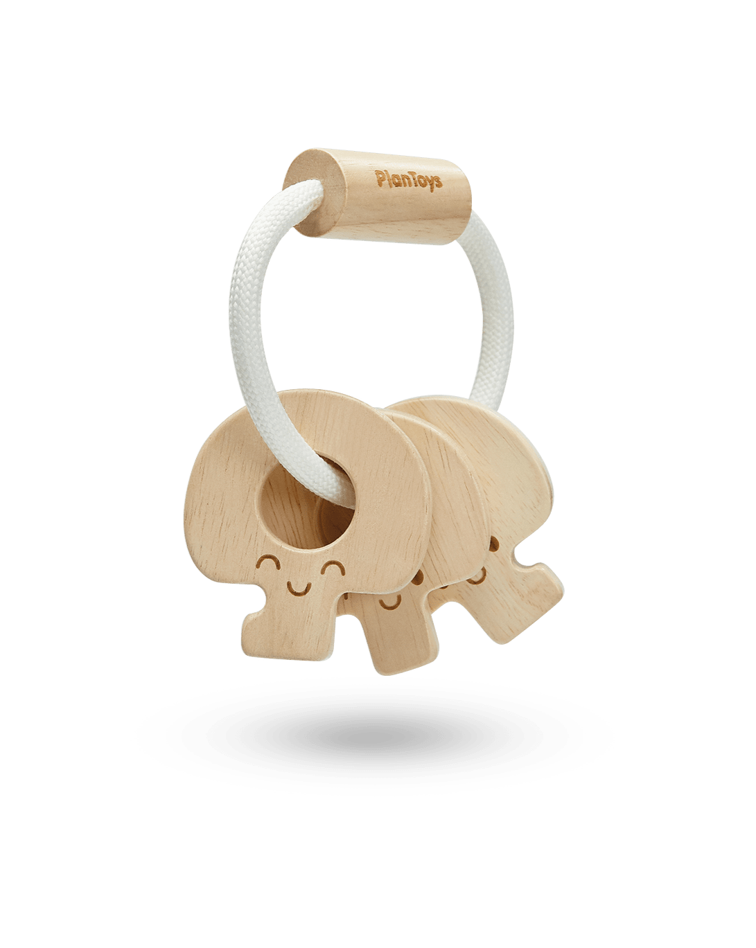 Baby Key Rattle - Natural  PlanToys   