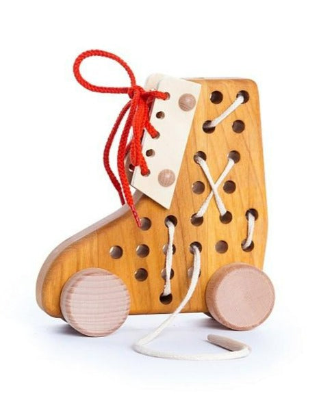 BAJO Lacing Shoe Wooden Toys Bajo   