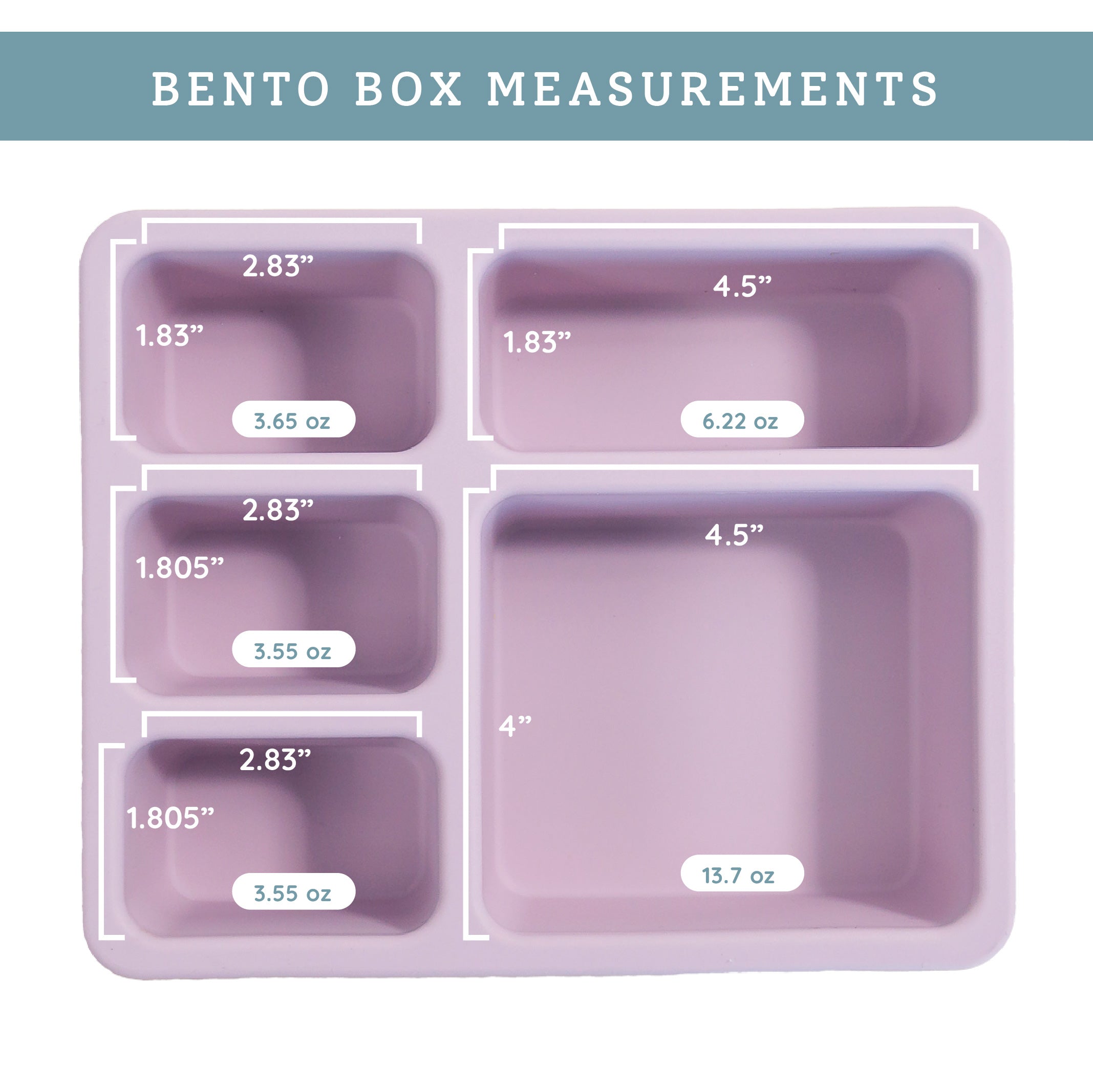 Silicone Bento Box Camper Violet  Austin Baby Collection   