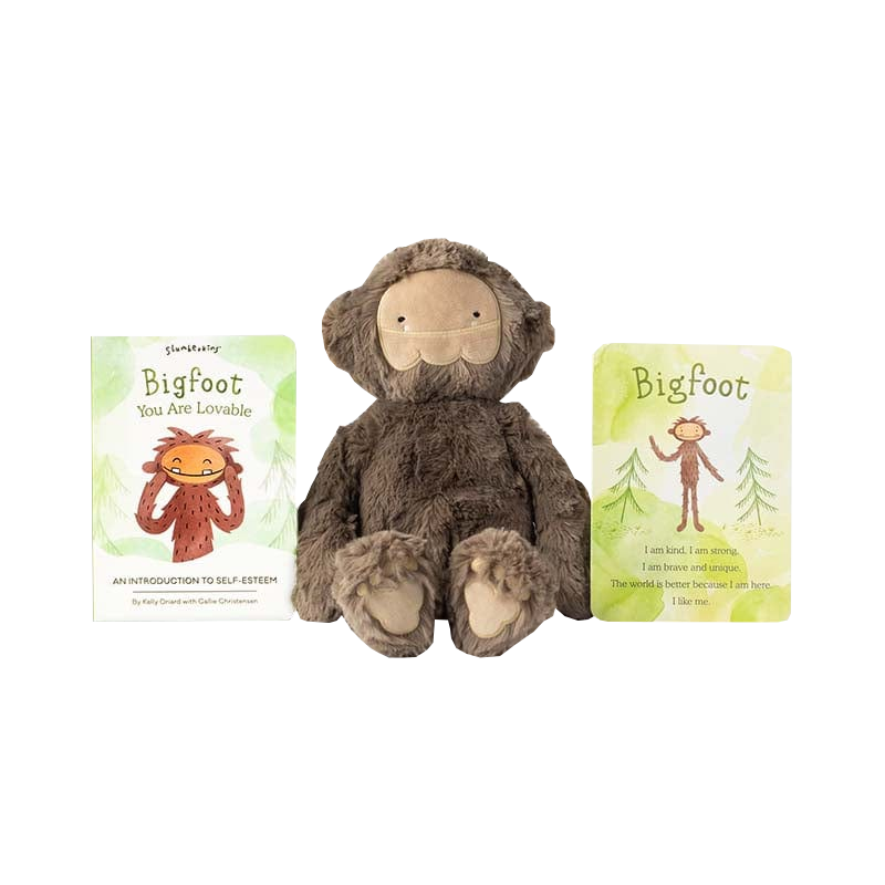 Maple Big Foot Kin - Self Esteem Bundle Soft Dolls Slumberkins   