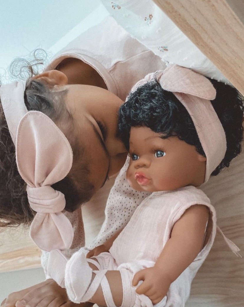 Black Baby Doll Shiny Loreta Dolls Mrs.Ertha   