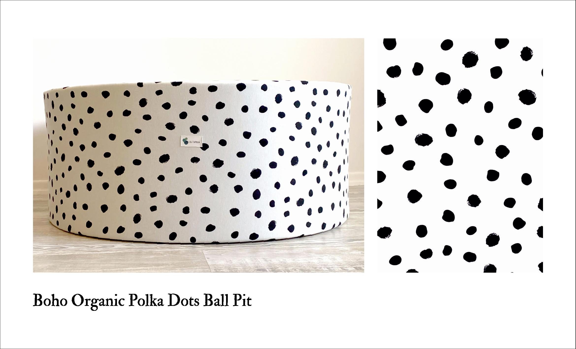 Boho Polka Dot on Ivory + 200 Pit Balls Ball Pit Bundles Little Big Playroom   