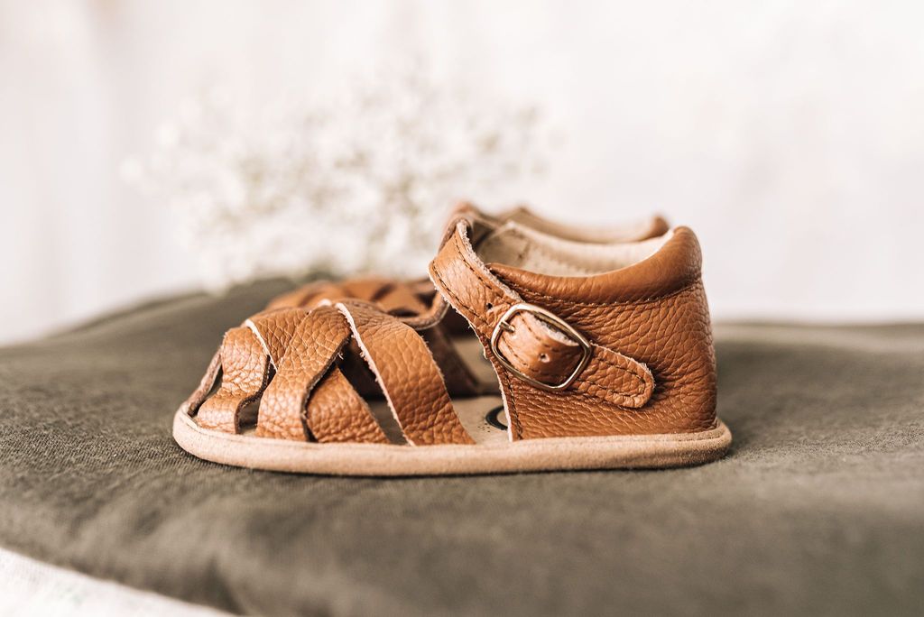 Brown Closed Toe Sandals Shoes Little Love Bug Co.   