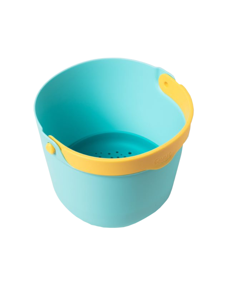 Bucki Beach Bucket - Lagoon & Banana Blue Beach & Sand Toys Quut   