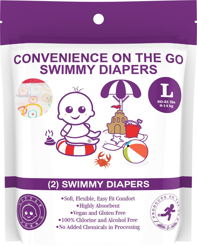 Little Toes Convenience On The Go 2x Swimmy Diapers by Little Toes