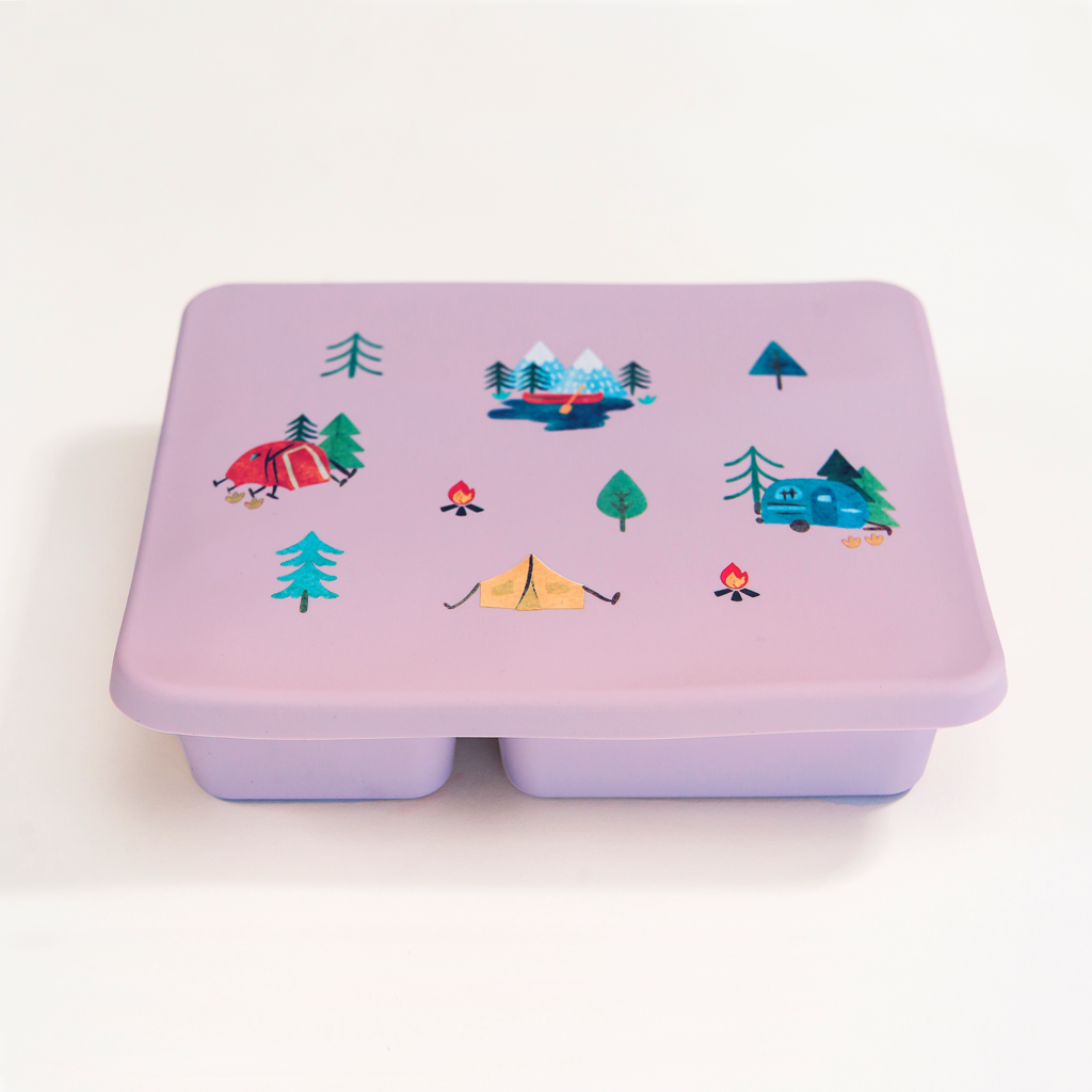 Silicone Bento Box Camper Violet  Austin Baby Collection   
