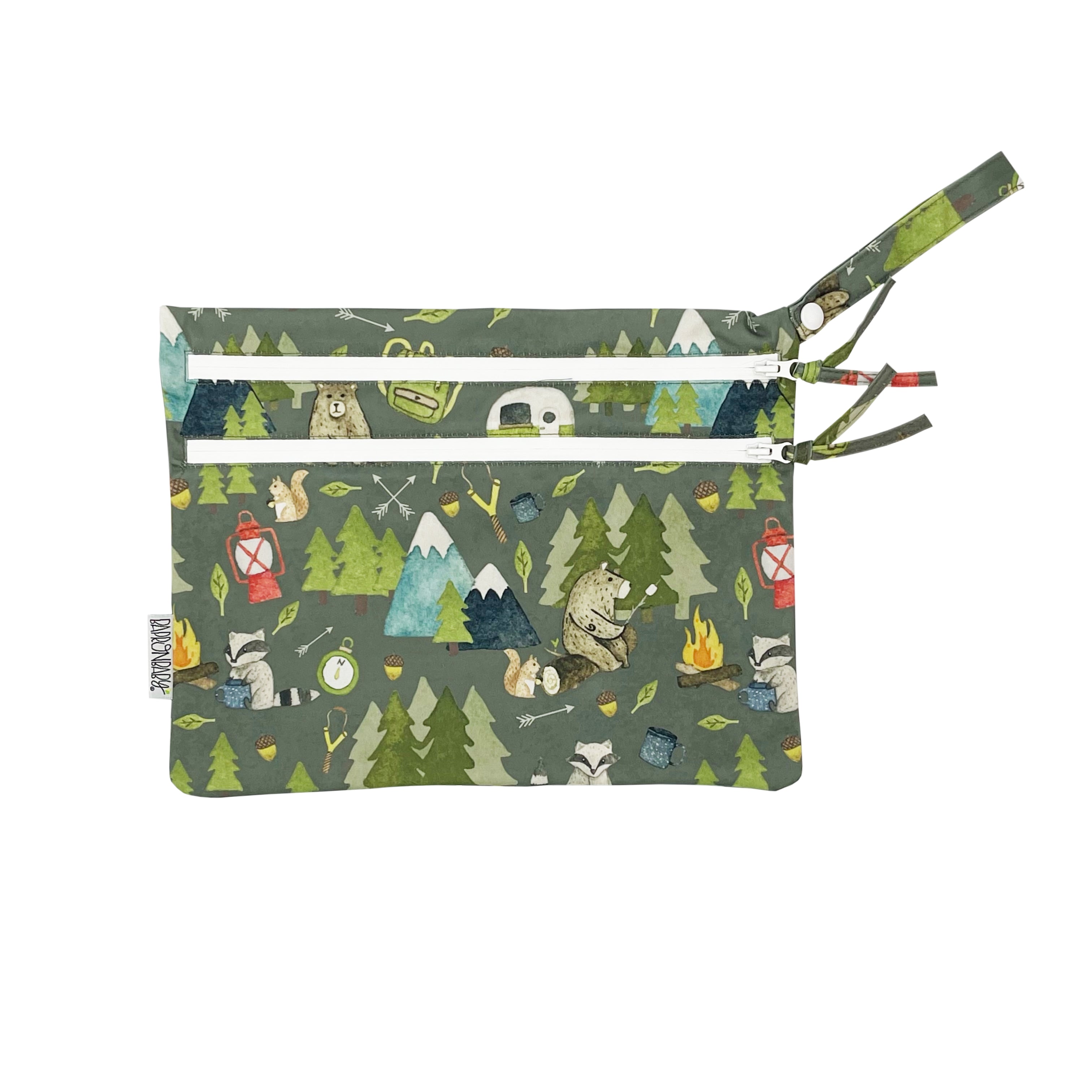 Camping Bears - Waterproof Wet Bag (For mealtime, on-the-go, and more!)  BapronBaby   