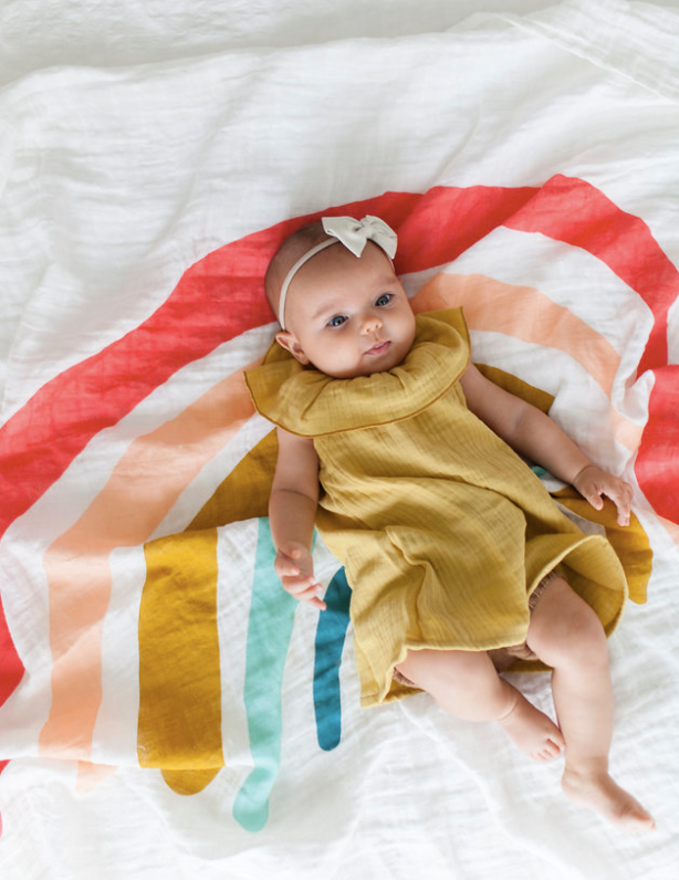 Rainbow Quilt Baby Essentials Clementine Kids   