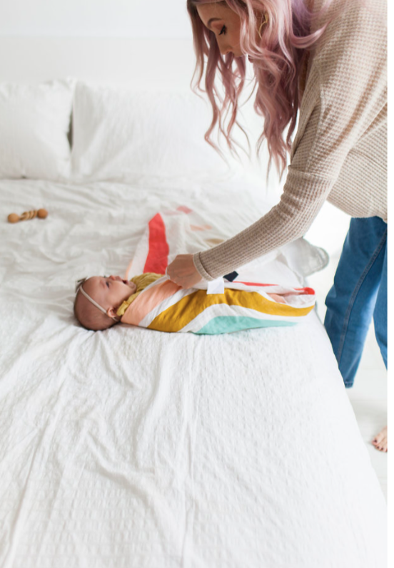 Rainbow Swaddle Baby Essentials Clementine Kids   