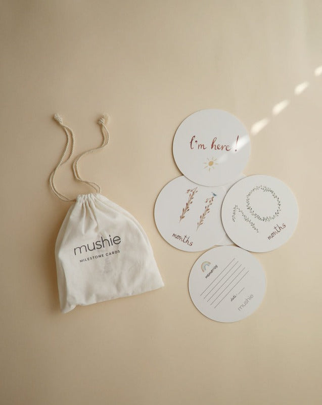 Milestone Cards Baby Essentials Mushie   