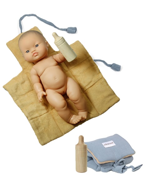 Minikane Changing Mat  & Baby Bottle Set Doll Clothing Minikane   