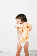 Clementine Kids Citrus Stripe Baby Swaddle