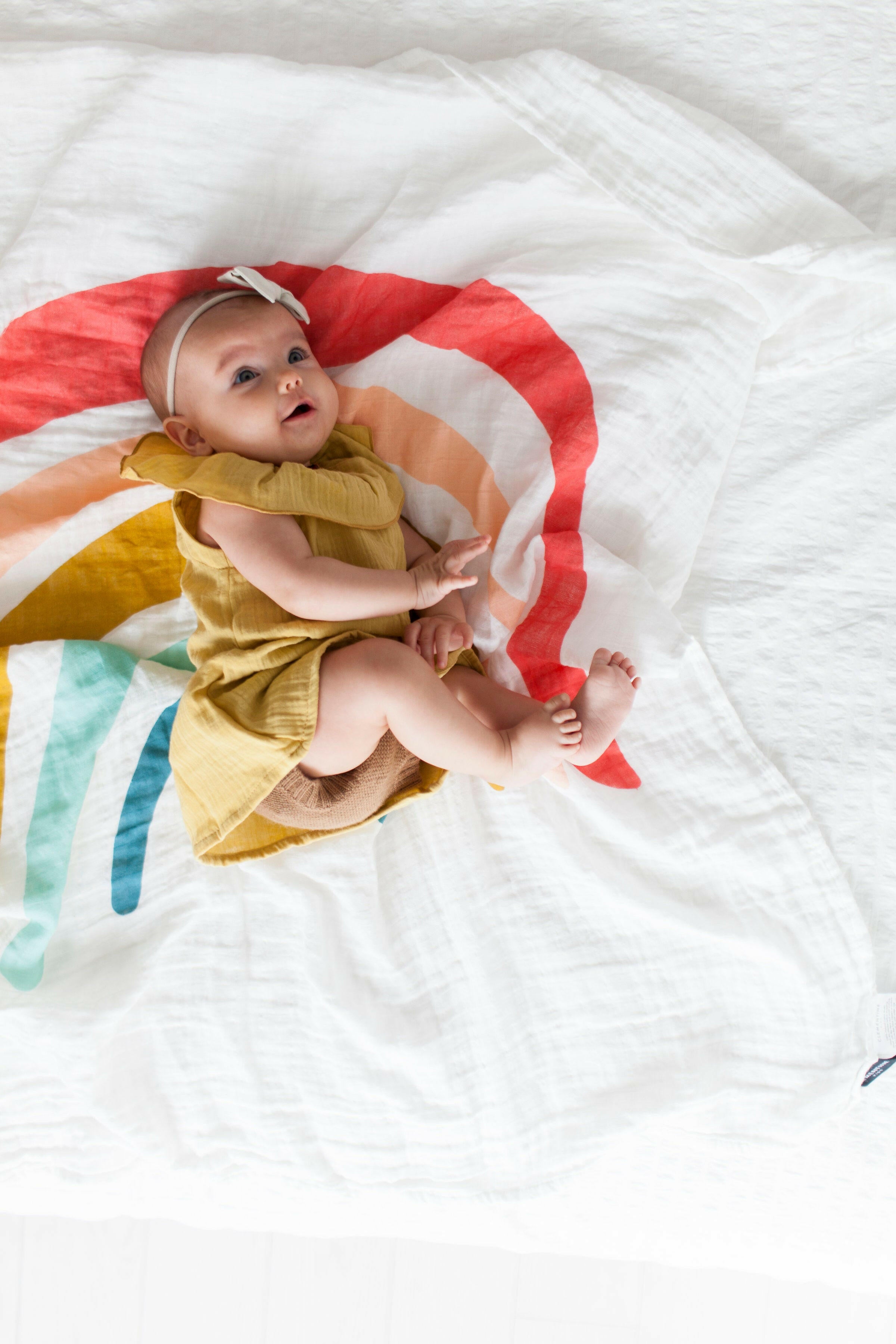 Rainbow Swaddle Swaddles Clementine Kids   