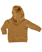 Colored Organic  Madison Hooded Organic Cotton Pullover Amber Traveling Fall Winter Playtime Outdoors Indoors Toddler Infant Kids