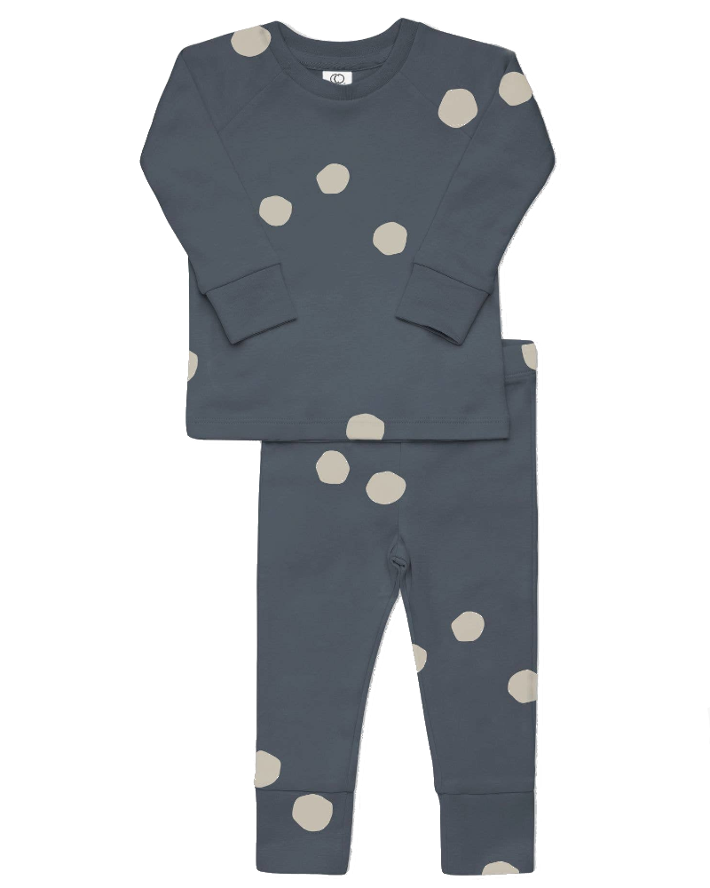 Long Sleeve Jammies - Pom Harbor Baby Clothing Colored Organics   