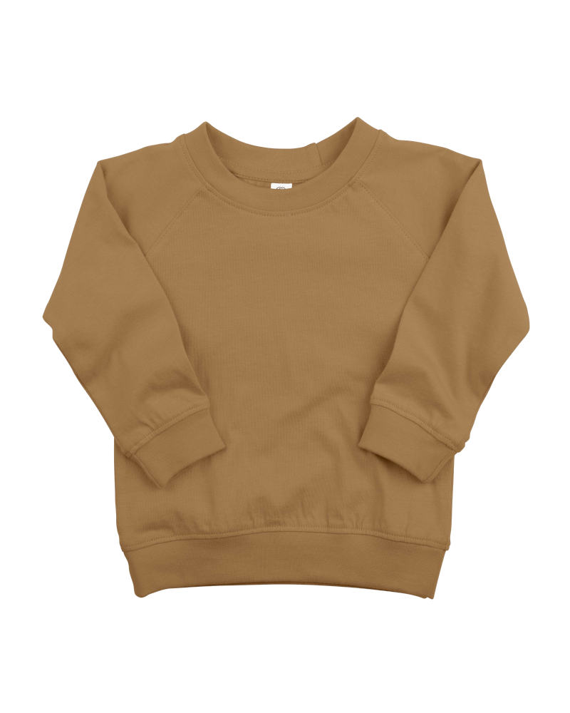 Colored Organic Portland Pullover Amber Traveling Fall Winter Playtime Outdoors Indoors Toddler Infant Kids