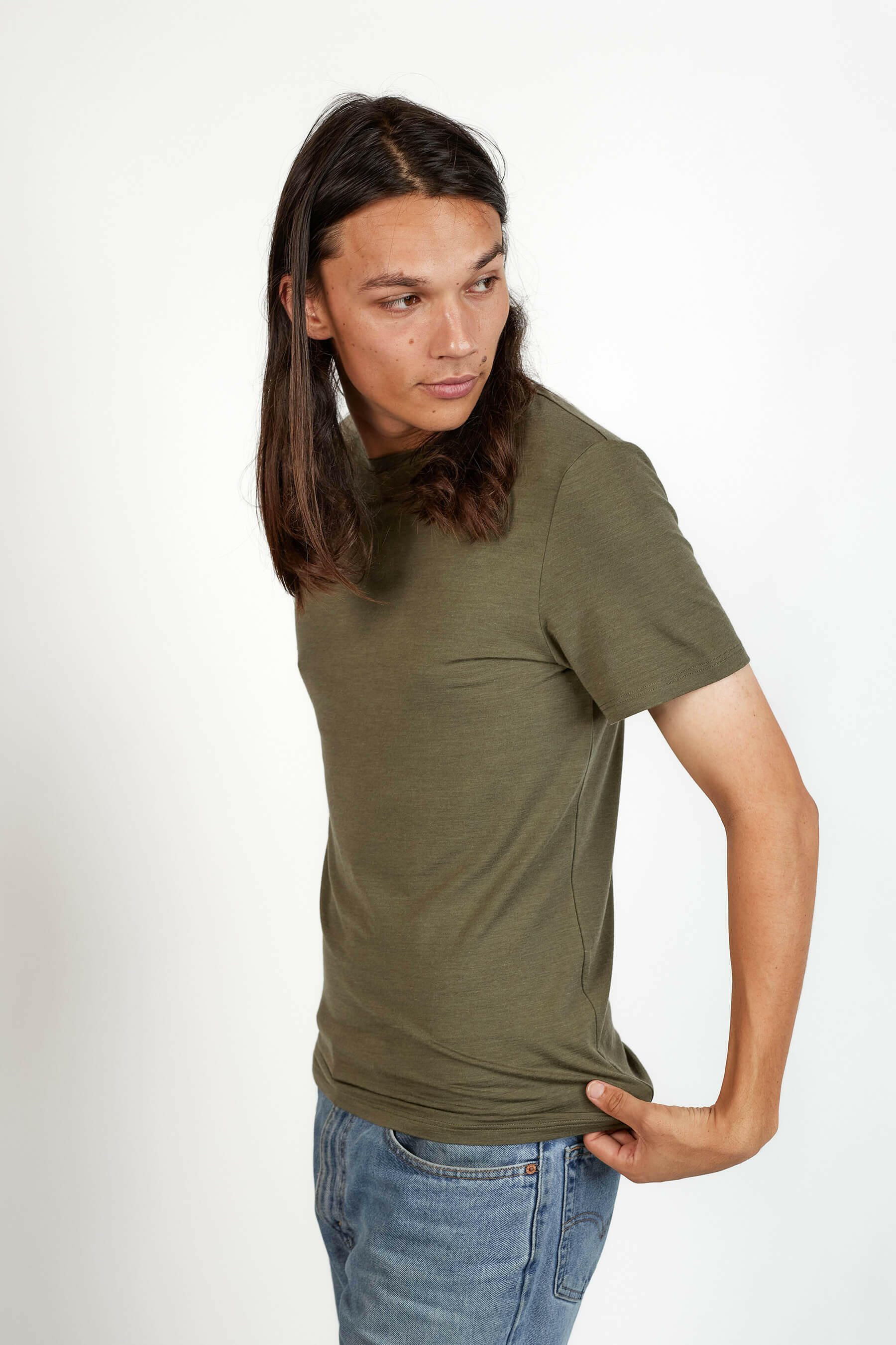 Men's Colville Tee Lichen mens tops Nui Organics   