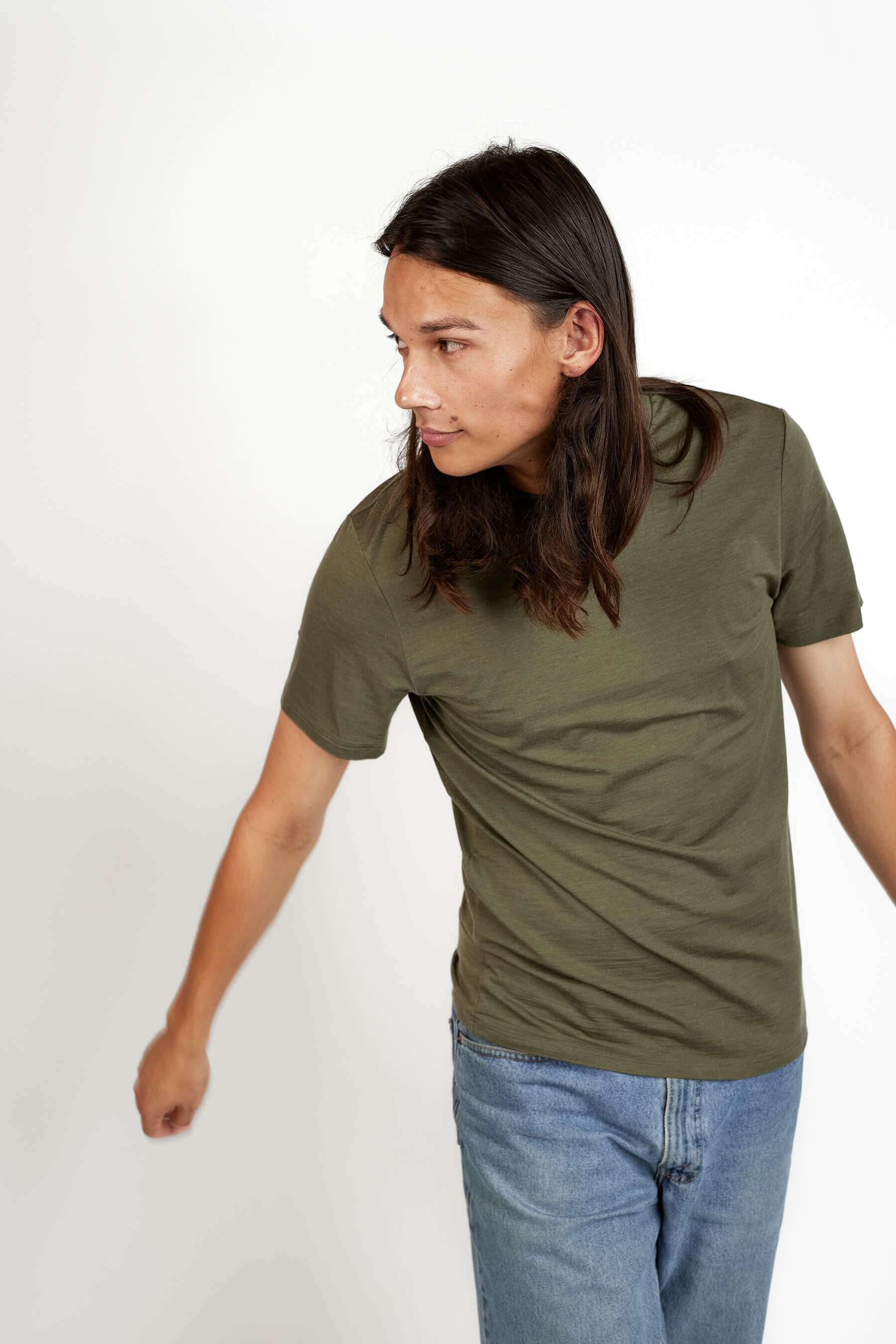 Men's Colville Tee Lichen mens tops Nui Organics   